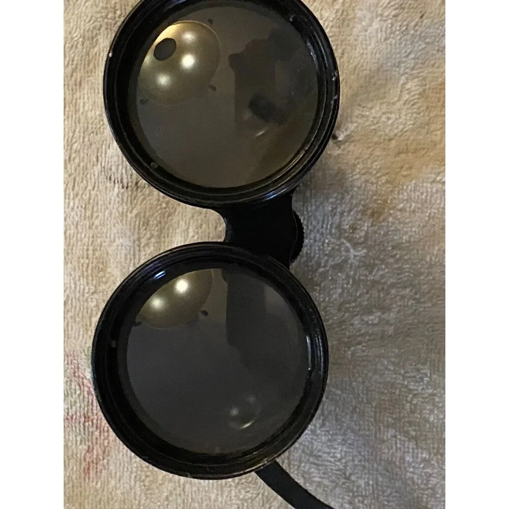Vintage USA Binoculars w/ Leather Case – Adjustable Focus – Classic Black Optics